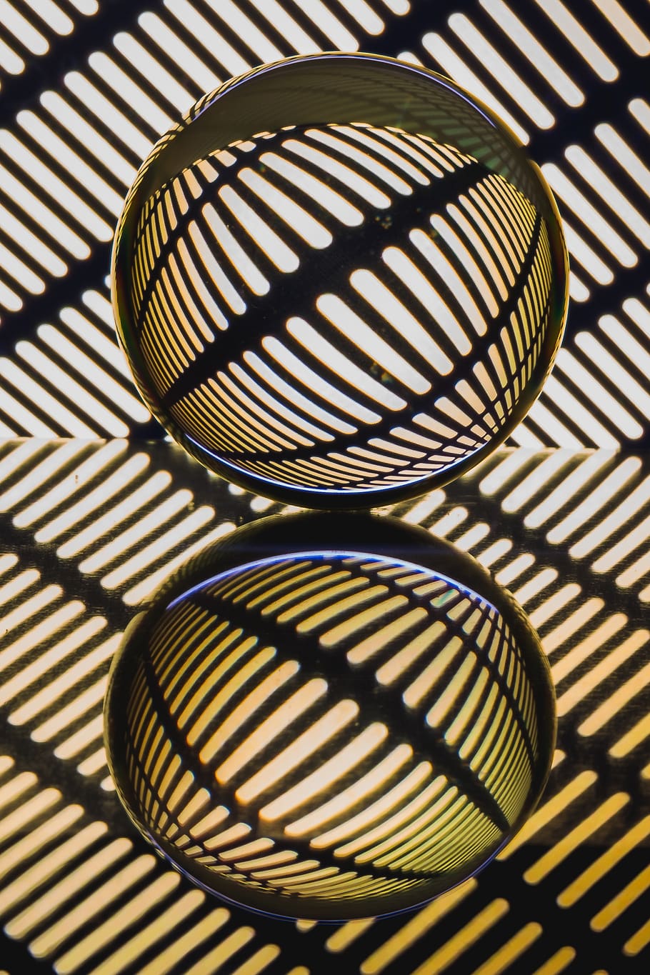 background, pattern, glass ball, reflection, indoors, no people HD wallpaper
