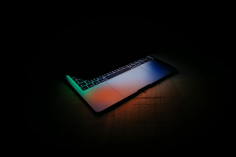 MacBook Pro, gray laptop computer, color, colour, dark, communication HD wallpaper