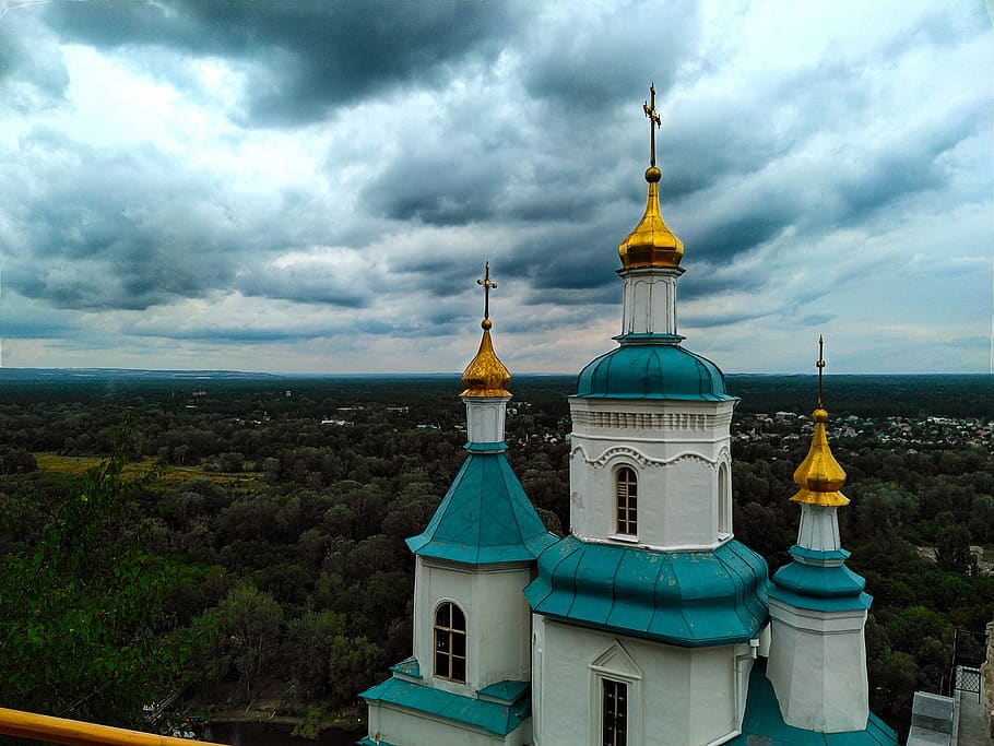 church, svyatogorsk, orthodoxy, temple, cathedral, christianity