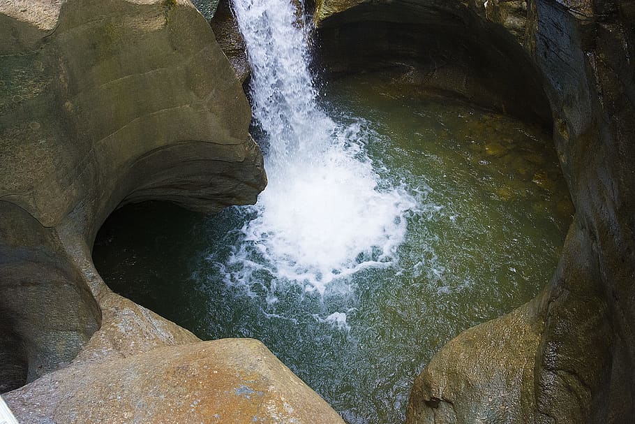 water, waterfall, nature, river, waters, flow, places of interest HD wallpaper