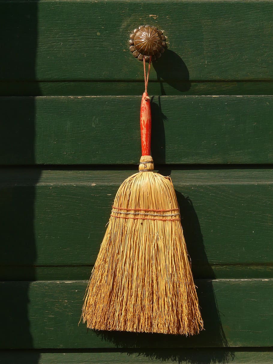 Shovel and Broom, South Korea Stock Image - Image of ancient, sweeper:  12043663