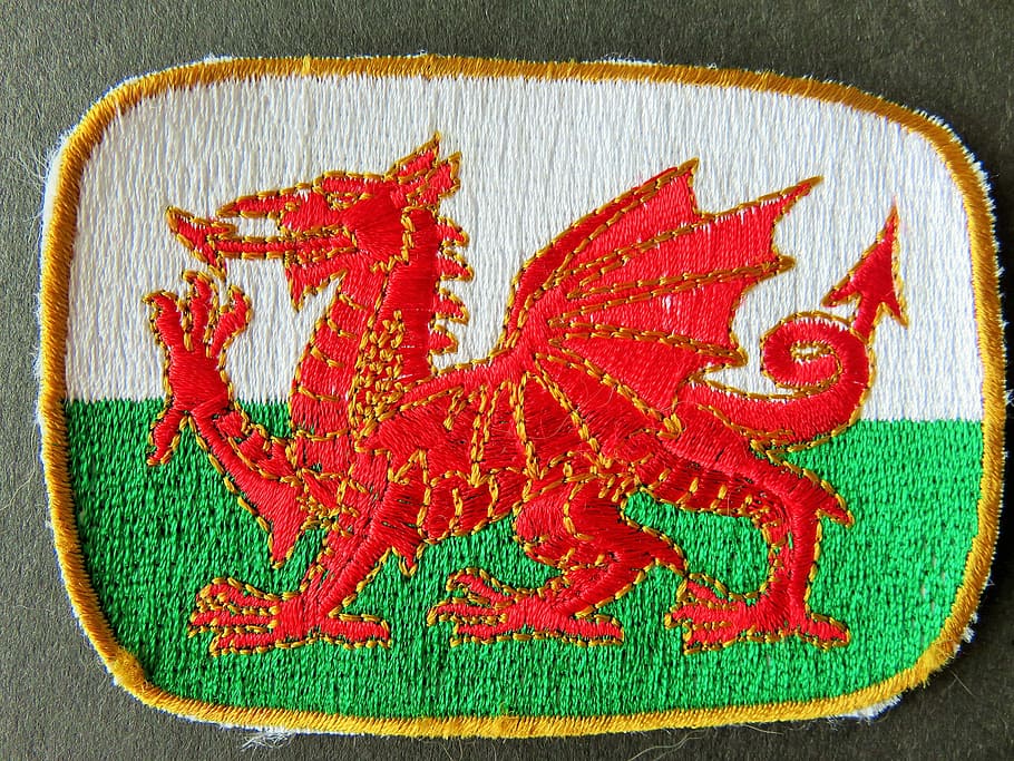 Wales, Welch, Dragon, Crest, Emblem, symbol, ensign, cymru