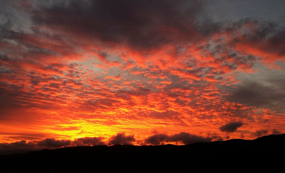 black, clouds, dark, dawn, dramatic, dusk, evening, evening sky HD wallpaper