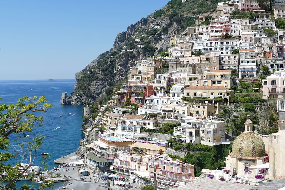 amalfi, positano, picturesque, mediterranean, italy, coast, HD wallpaper