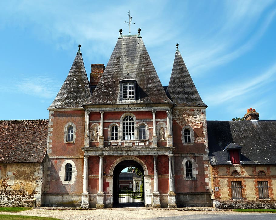 castle, bonnemare, normandy, architecture, built structure HD wallpaper