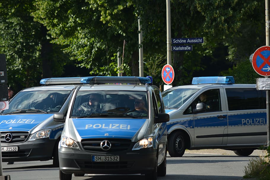 gray Mercedes-Benz hatchback, Traffic, Human, G20, Hamburg HD wallpaper