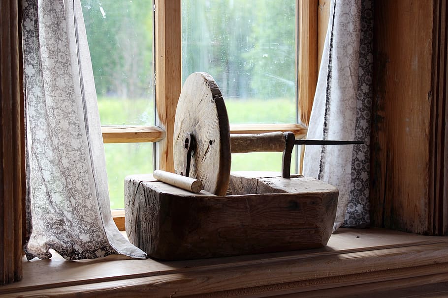 untitled, window, blinds, curtain, russian, beauty, village HD wallpaper