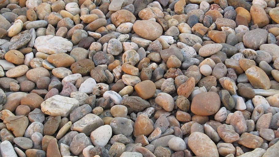pebbles, background, nature, full frame, backgrounds, large group of objects HD wallpaper