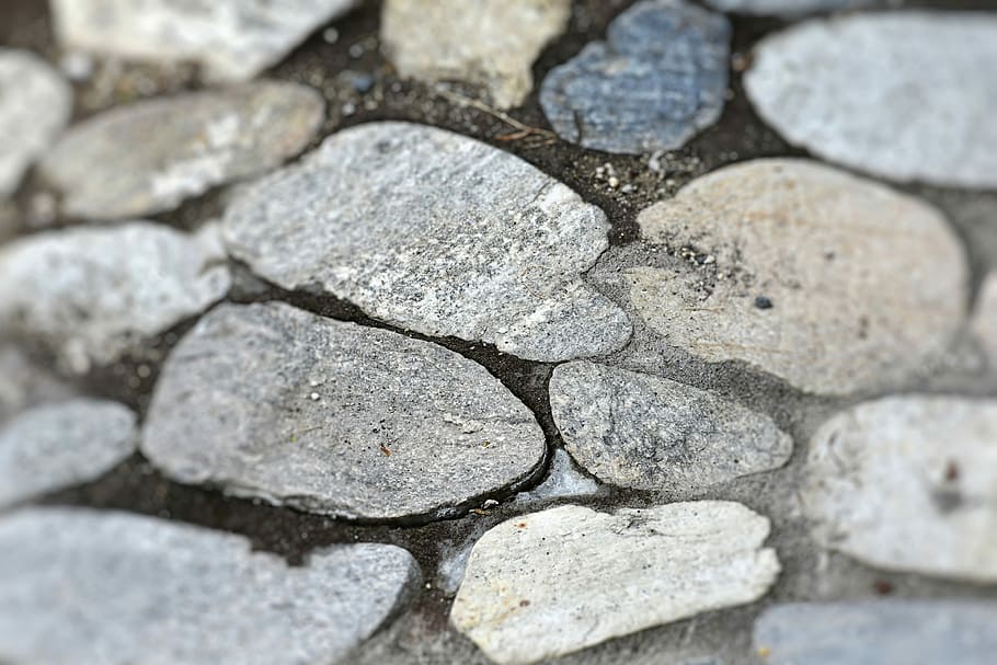 gray stone pavement, stones, slabs, sidewalk, structure, steinplatte HD wallpaper