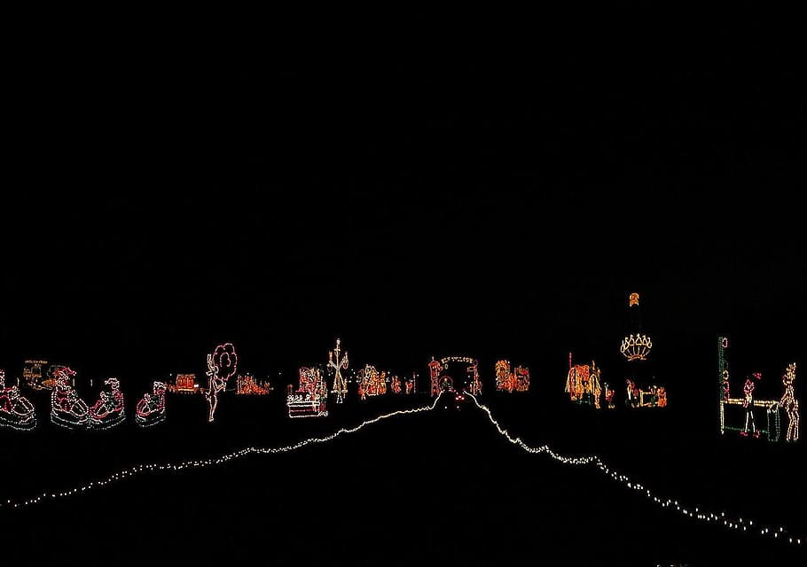 Architecture, Holidays, Light, Effects, objects, seasons, road HD wallpaper