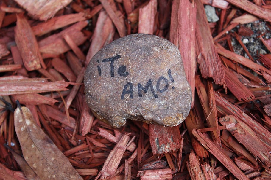 love, spanish, rock, message, close-up, no people, day, text HD wallpaper