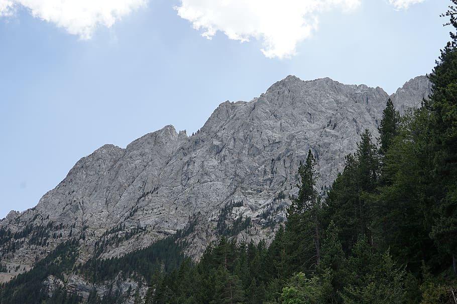 mountain, environment, natural, sky, tree, beauty in nature HD wallpaper