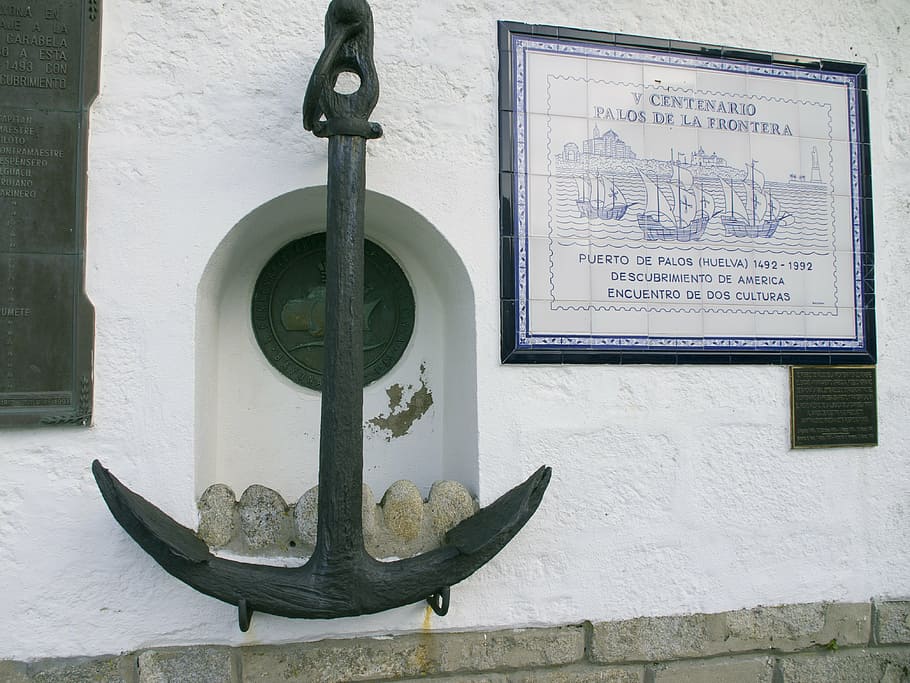 anchor, baiona, wall, wall - building feature, text, no people HD wallpaper