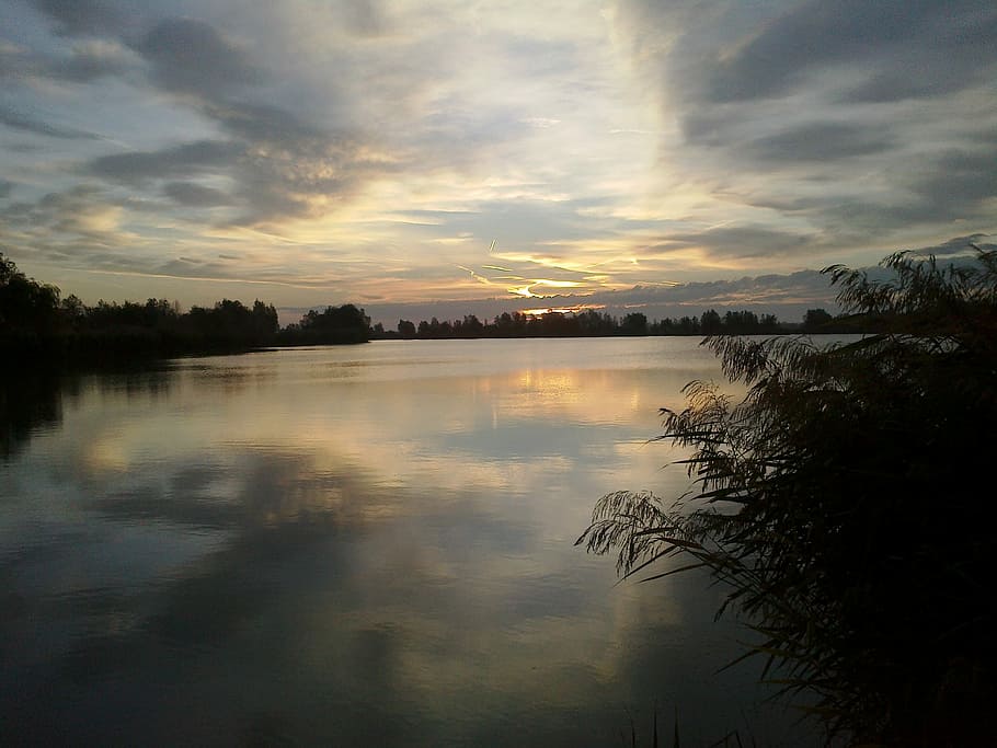 Nature, Lakeside, Landscape, reflection, water, sky, cloud - sky HD wallpaper