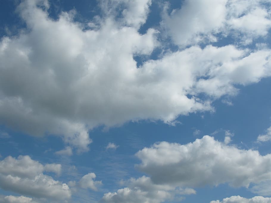 blue, sky, clouds, clear, weather, heaven, meteorology, outdoors HD wallpaper