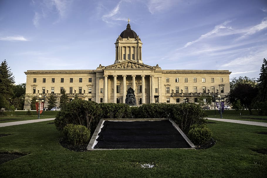 Manitoba Capital building in Winnipeg, architecture, canada, congress, HD wallpaper