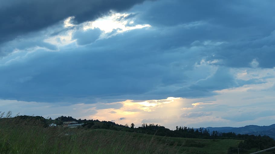 landscape, sky, hill, nature, outdoors, cloud - Sky, summer HD wallpaper