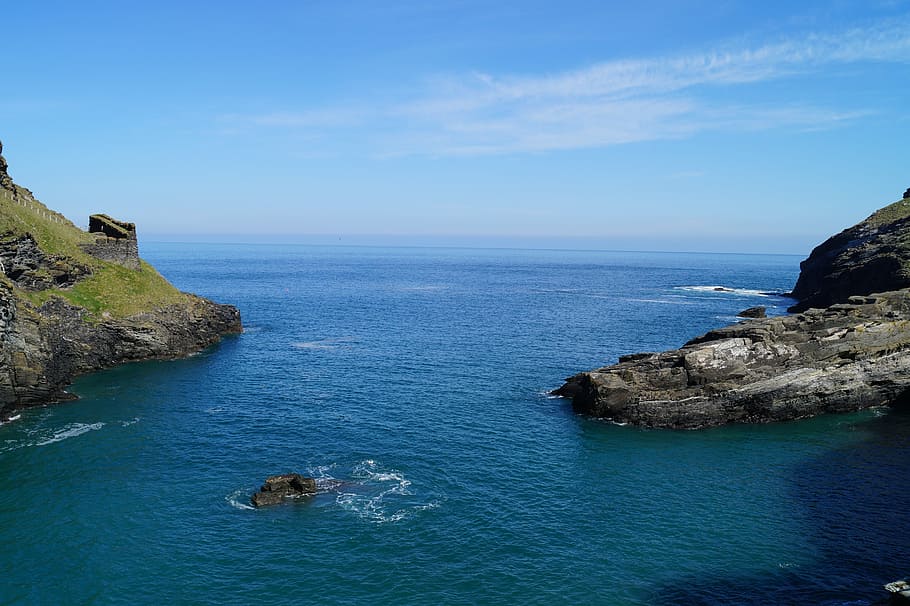 cornwall, coast, sea, water, scenics - nature, beauty in nature HD wallpaper
