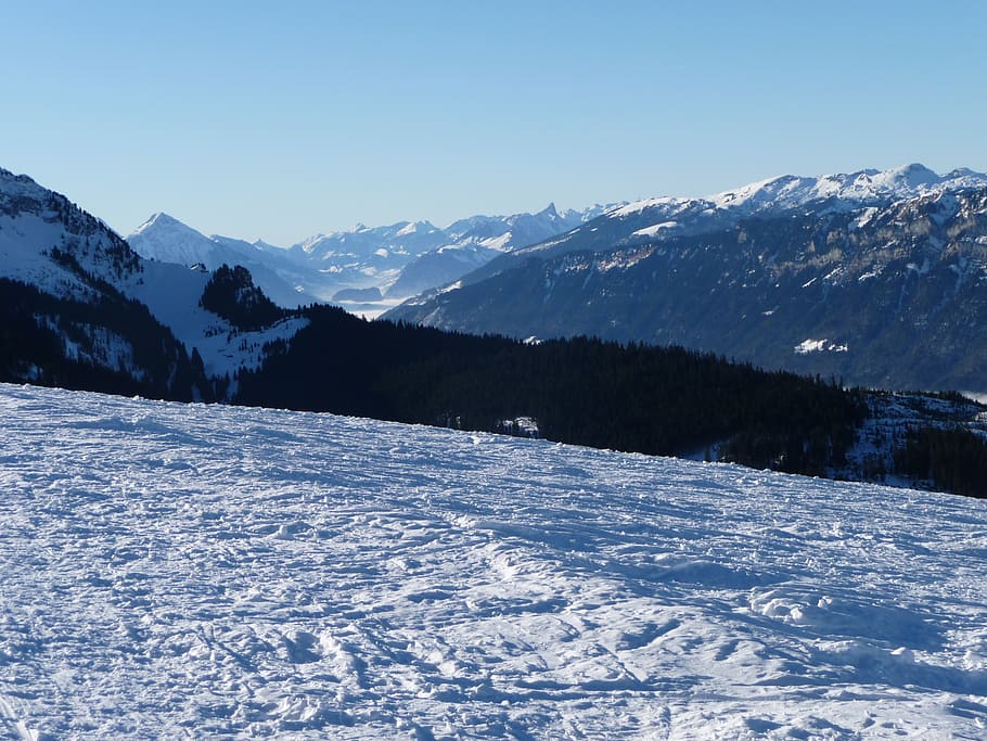 winter, snow, wintry, cold, winter cold, cold temperature, mountain HD wallpaper