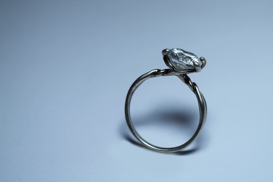 ring, jewel, diamond, silver, commitment, jewelry, nuptials HD wallpaper