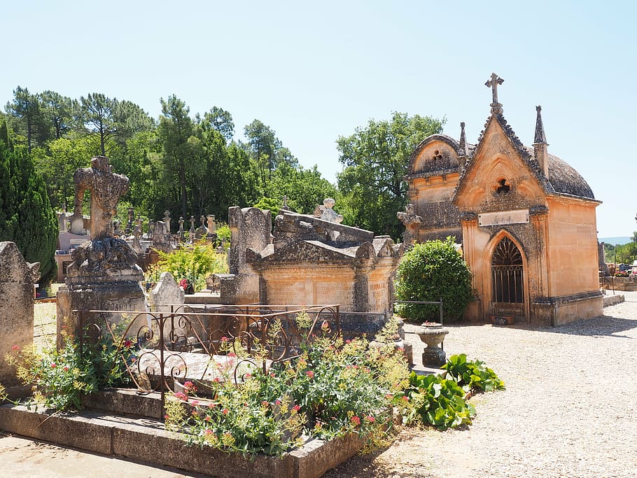 crypt, family crypt, cemetery, graves, gravestone, old cemetery, HD wallpaper