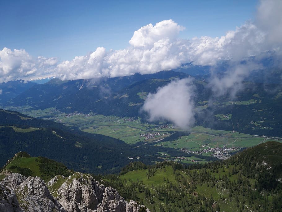landscape, large, high mountains, heights, beauty in nature HD wallpaper