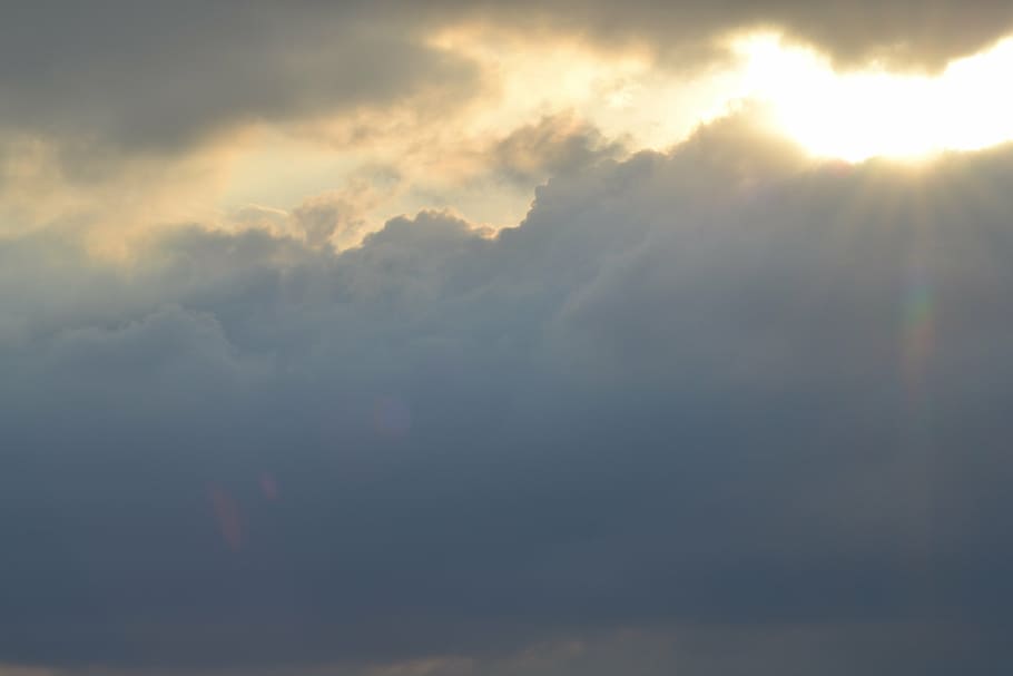 clouds, weather, sun, shine, cloudscape, sky, cloud - sky, beauty in nature HD wallpaper