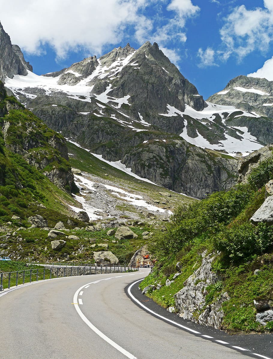 Switzerland, Susten Pass, Pass Road, bend upward, alpine, central alps