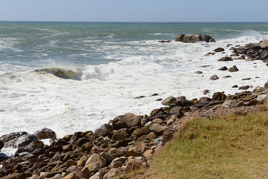 cape region, sea, wave, coastline, nature, beach, rock - Object HD wallpaper