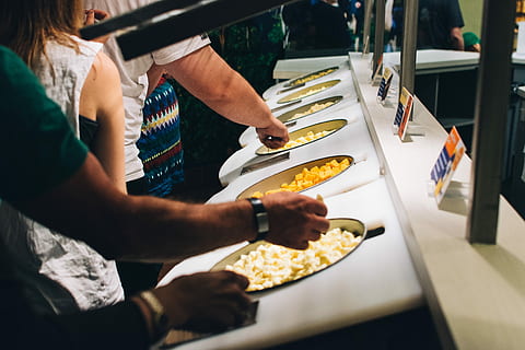 Tasting cheese in a cheese factory, hands, food, people, pizza HD wallpaper