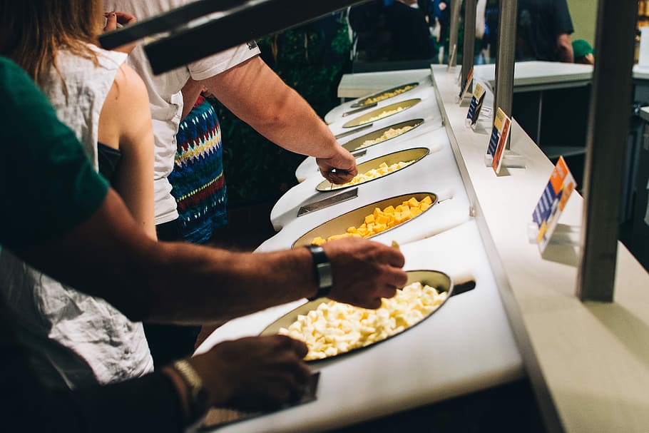 Tasting cheese in a cheese factory, hands, food, people, pizza HD wallpaper