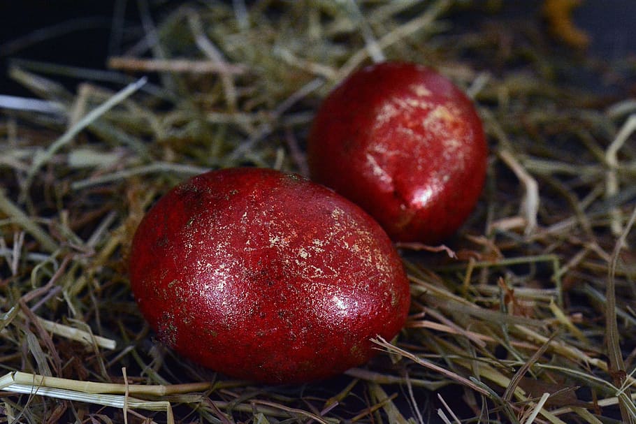 easter eggs, decoration, easter decoration, happy easter, red HD wallpaper