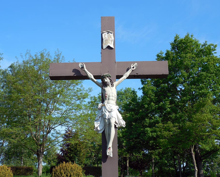 crucifix, religion, cross, christianity, jesus, jesus christ, HD wallpaper