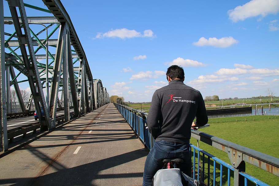 architecture, daylight, summer, road, panoramic, bridge, real people HD wallpaper