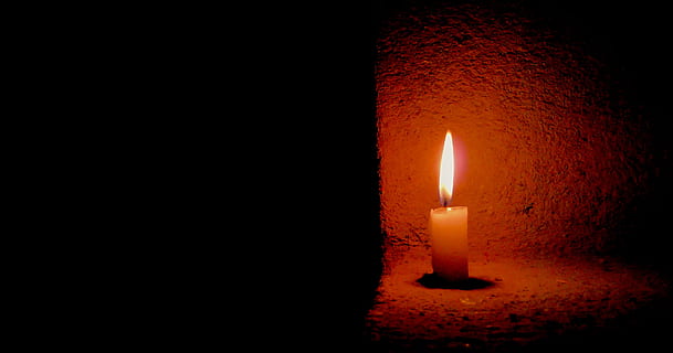 candle, light, flame, fire, dark, night, candlelight, wax, heat HD wallpaper