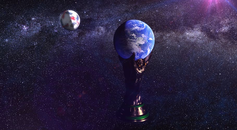 fifa, worldcup, 2018, russia, football, soccer, space, trophy