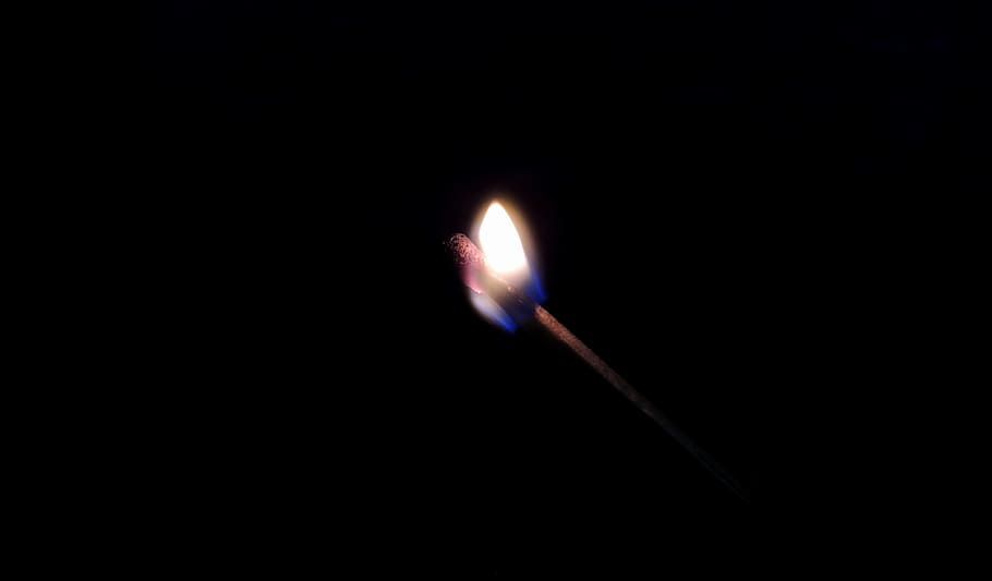 Toothpick, Candle, Fire, Candlelight, solar eclipse, space exploration HD wallpaper