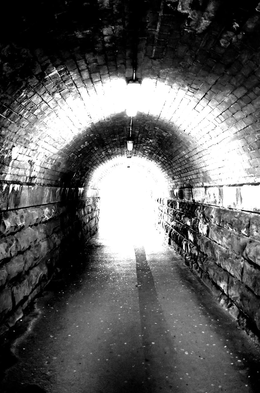 grayscale photo of tunnel, subway, background, architecture HD wallpaper