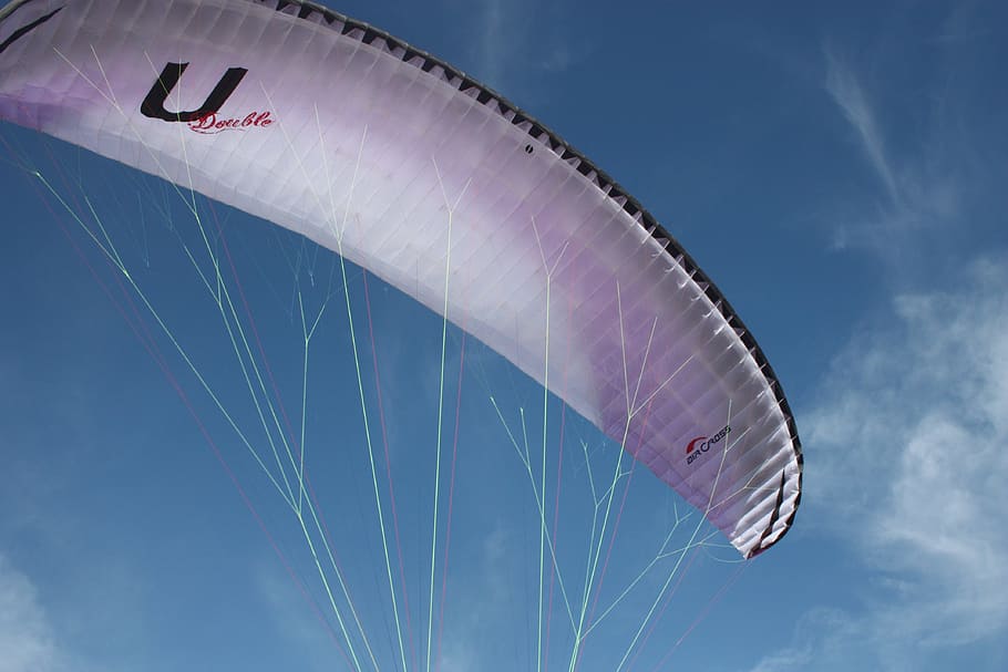 sky, curves, infinity, flying, extreme sports, cloud - sky HD wallpaper