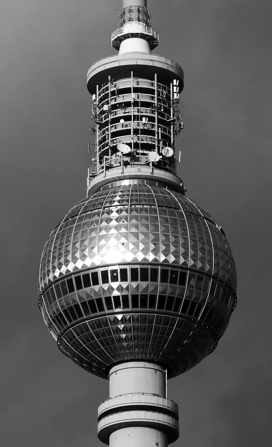 architecture, berlin, tower, tv, germany, low angle view, no people HD wallpaper