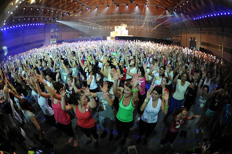 sport, fitness, rimini, wellness, masterclass, crowd, real people, HD wallpaper