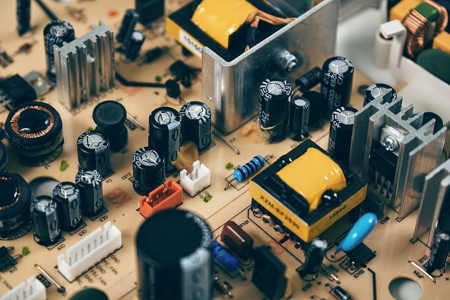 photo of brown and black motherboard, circuit, circuit board HD wallpaper