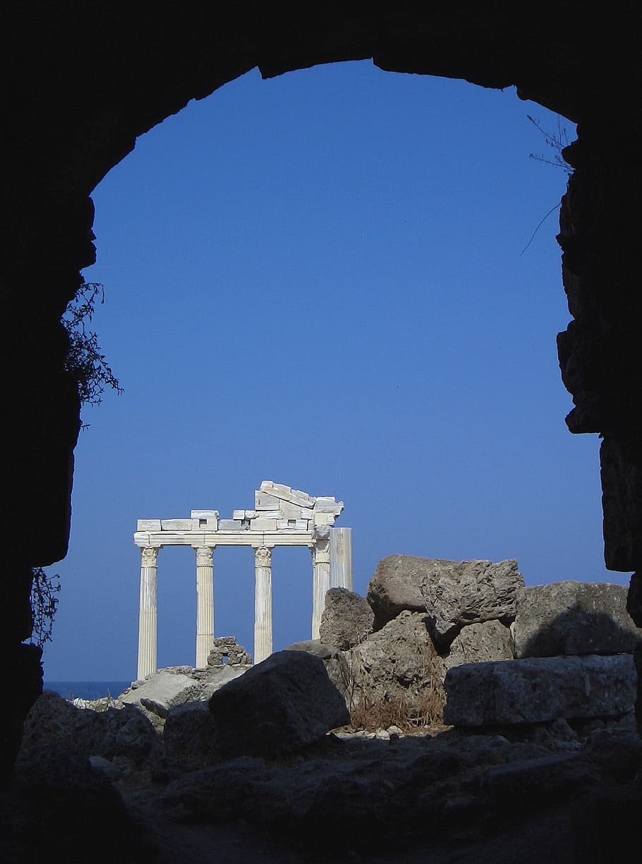 ruin, side, turkey, holiday, columnar, antique, architecture HD wallpaper