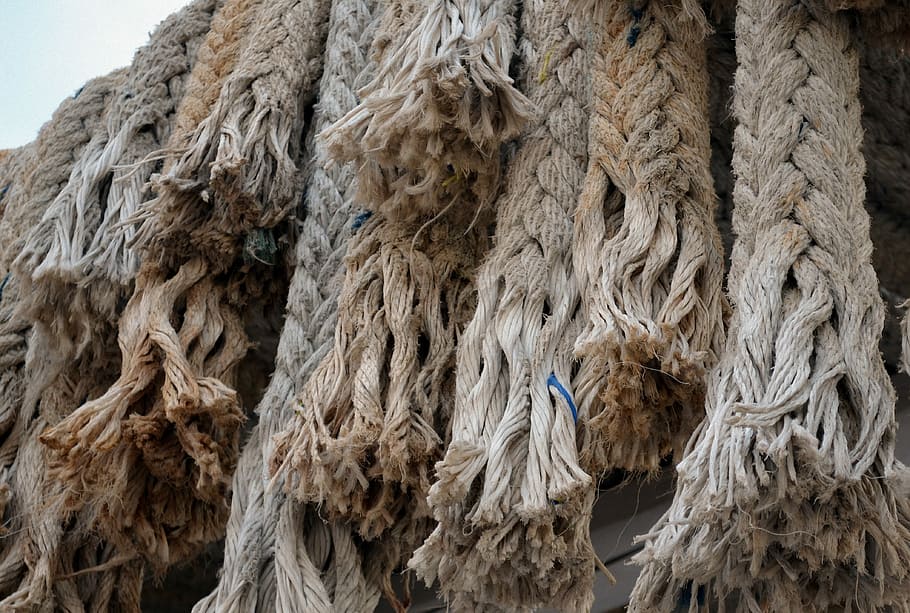 Dew, Thaw, Woven, Shallows, nautical rope, lash, thick, hemp HD wallpaper