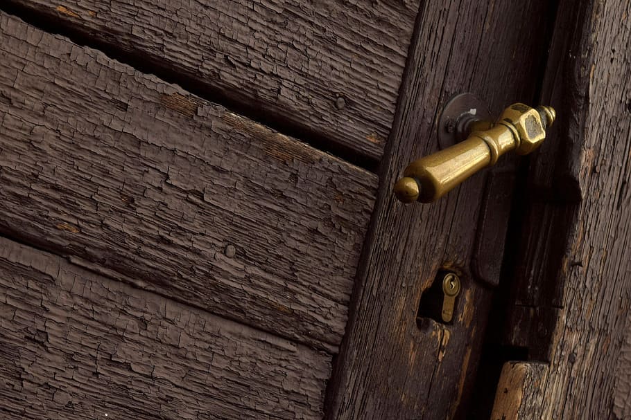 Handle, Door, Gate, Entrance, Old, old door, wood, monument HD wallpaper