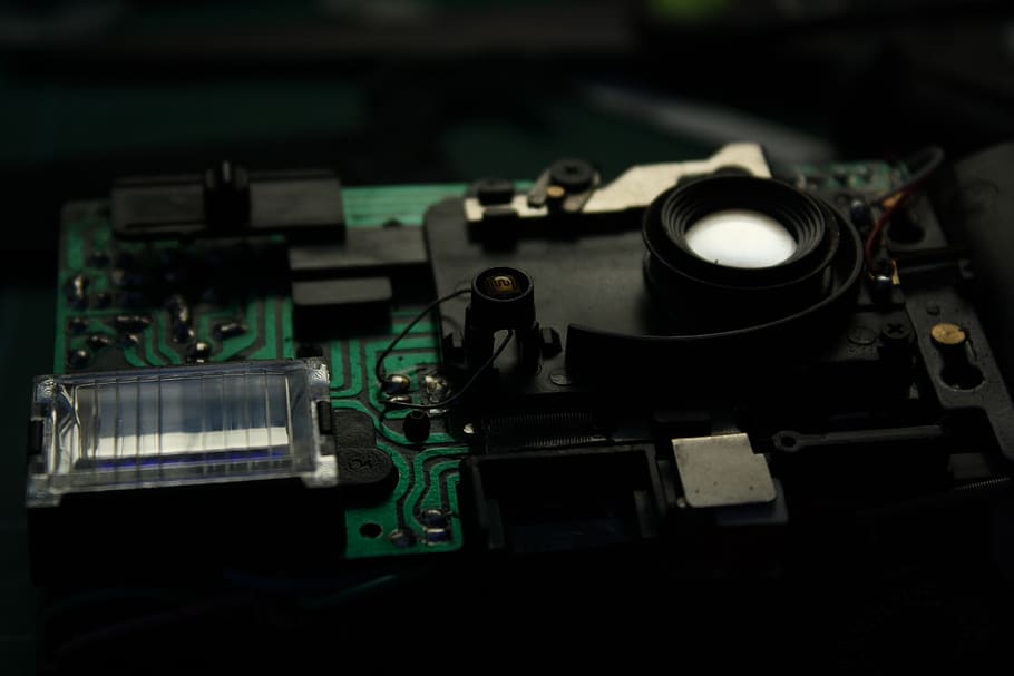 camera, circuit board, electronics, old, recycling, resistance HD wallpaper