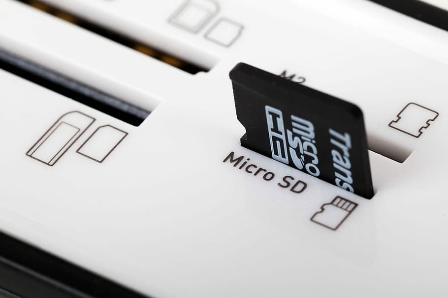 black Transcend microSD HC adapter, Sd Card, Compact, Data, Digital