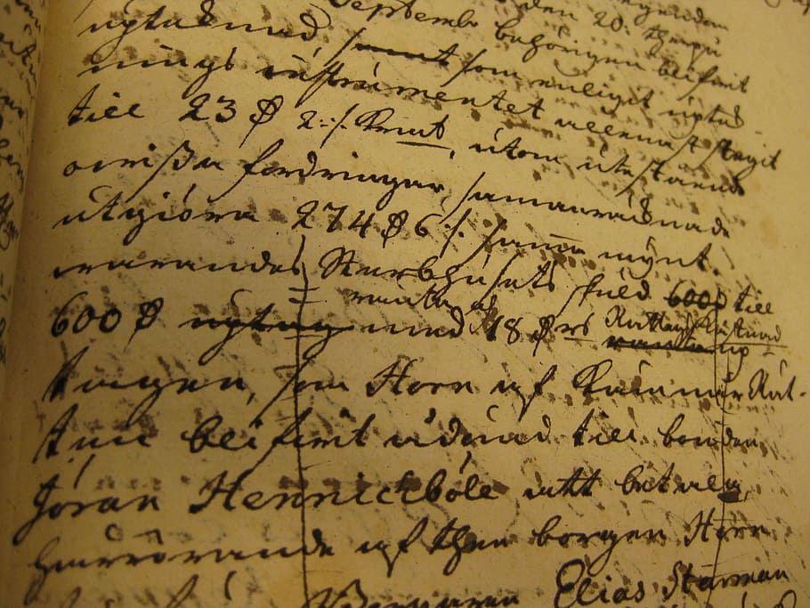 opened handwritten book, calligraphy, document, old, swedish HD wallpaper