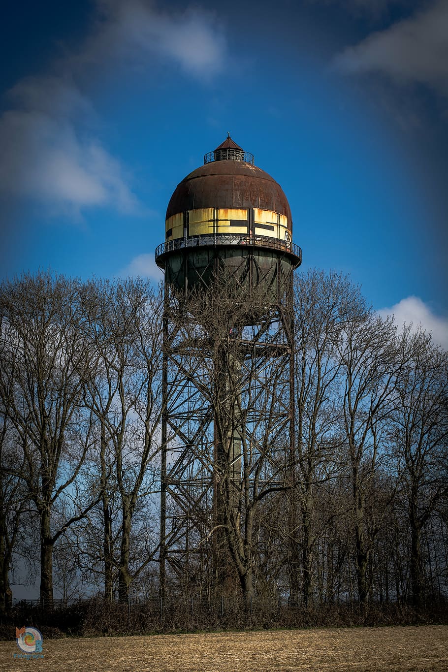 water tower, grevel, shadow, mood, lanstrop, dortmund, water supply HD wallpaper