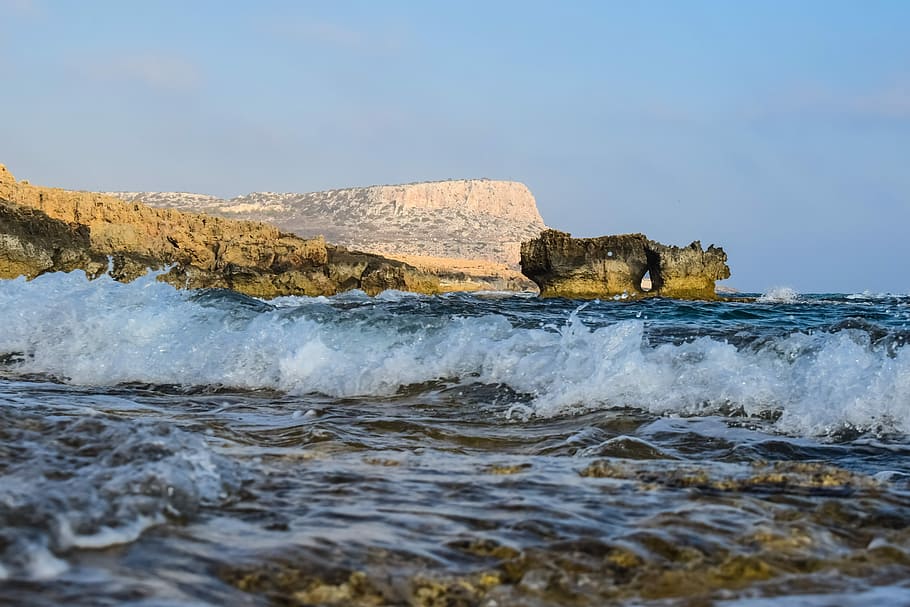 Wave, Liquid, Water, Sea, Motion, Splash, nature, blue, splashing HD wallpaper